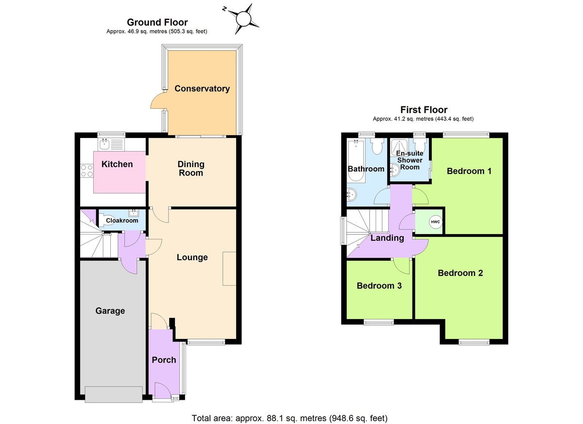 3 bedroom property for sale in Clover Drive, Rushden, NN10 0TZ