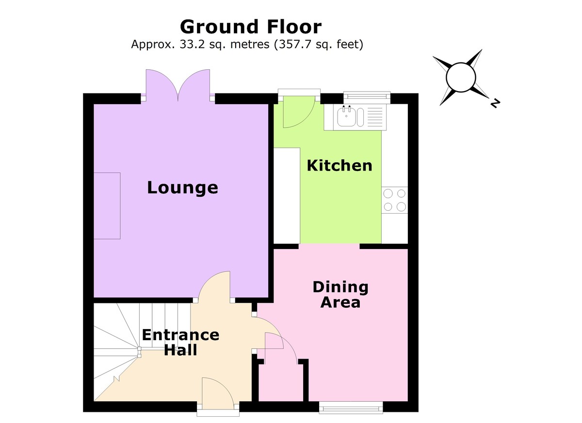 2 bedroom property for sale in Milner Road, Finedon, NN9 5LW