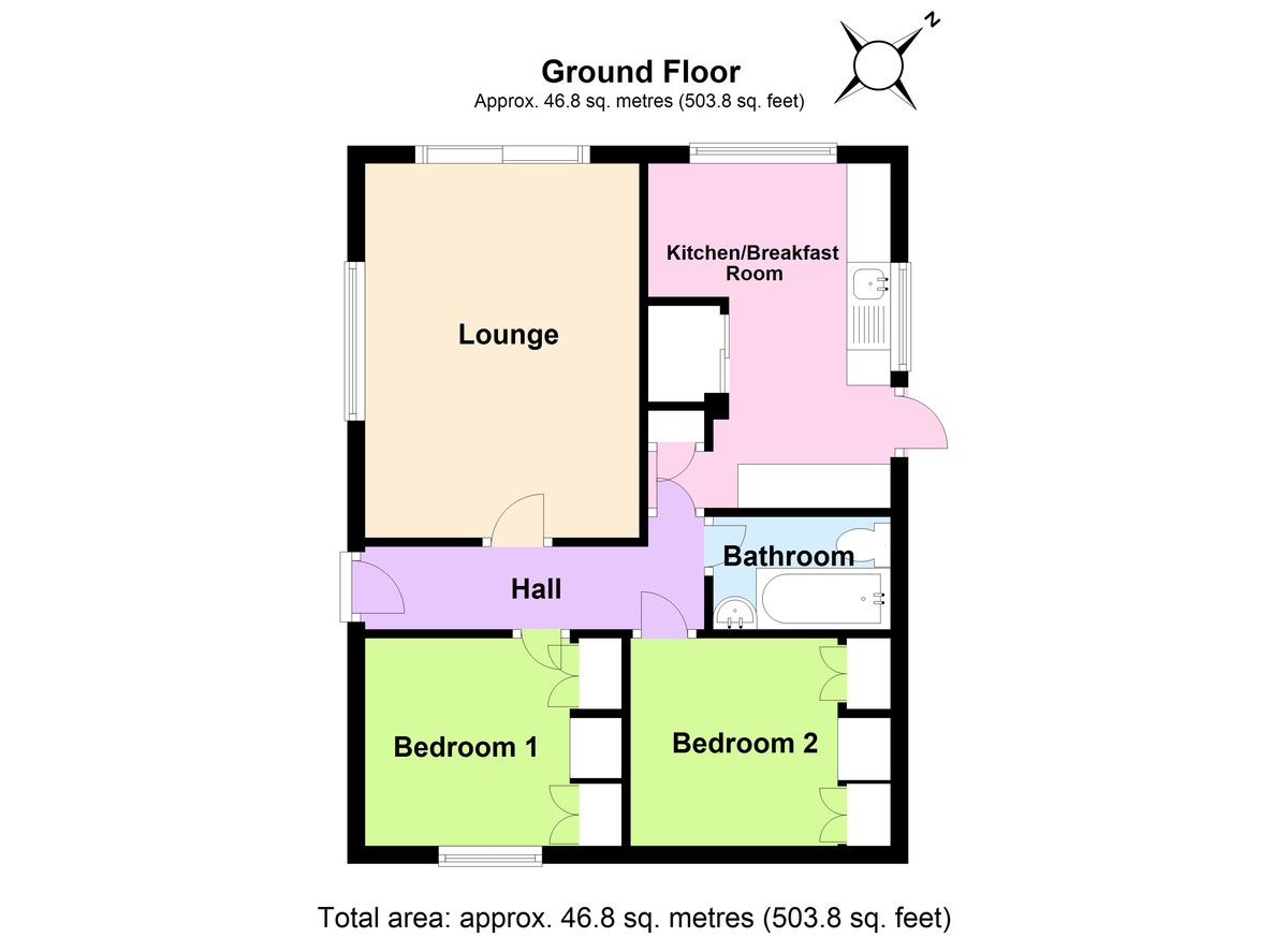 2 bedroom property for sale in Kingsmead Park, Rushden, NN10 0NF