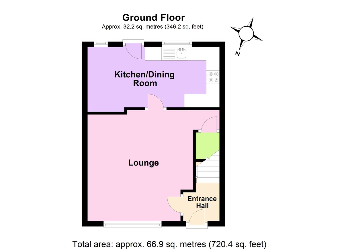 2 bedroom property for sale in Henshaw Road, Wellingborough, NN8 2AY