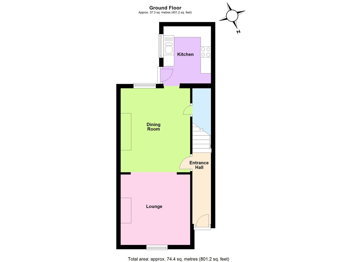 2 bedroom property for sale in St. Michaels Lane, Wollaston, NN29 7QH