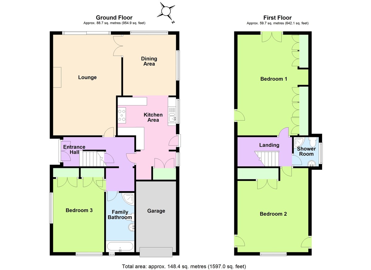 3 bedroom property for sale in Whitefriars, Rushden, NN10 9PE