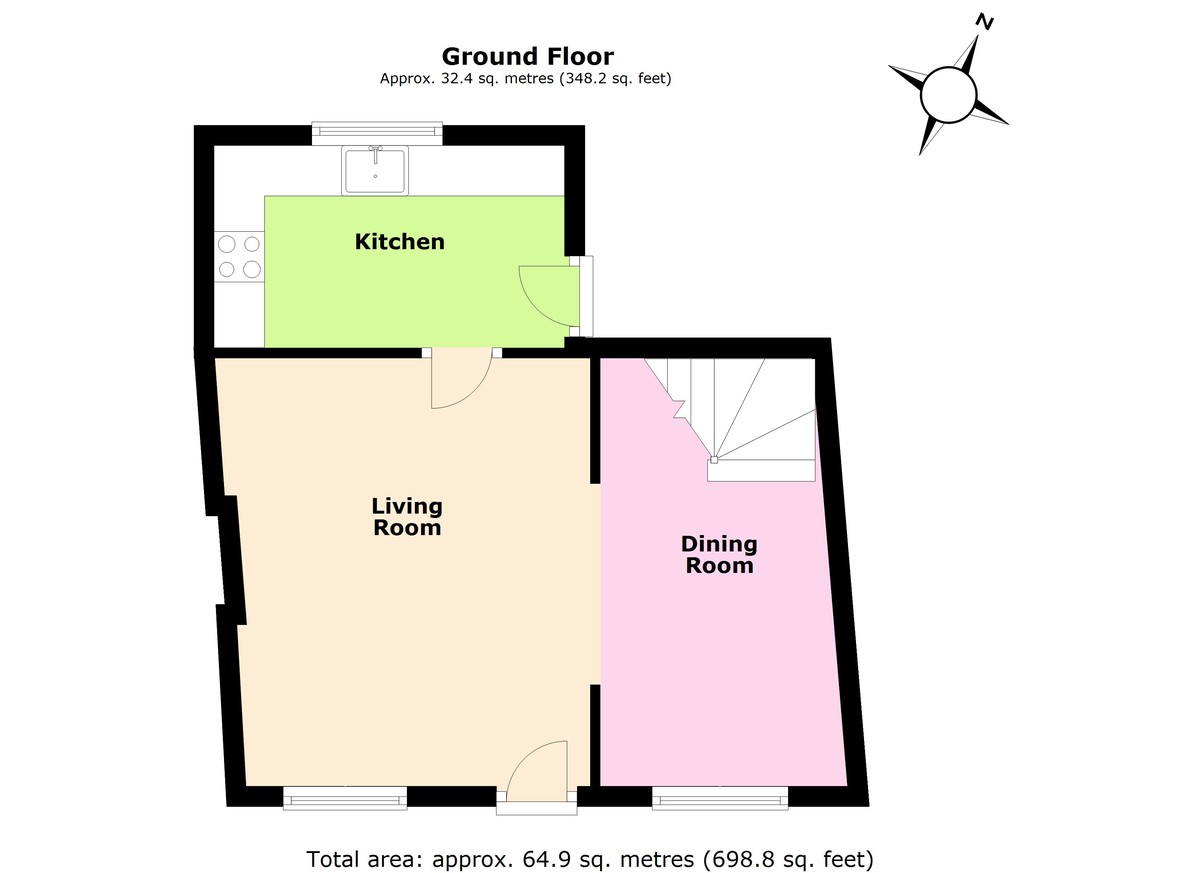 2 bedroom property for sale in High Street, Irthlingborough, NN9 5PX