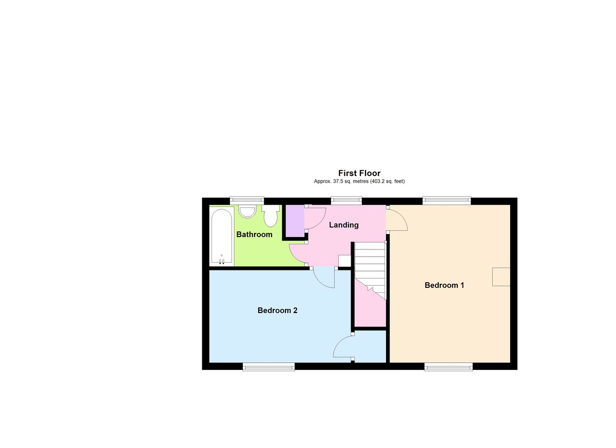 2 bedroom property for sale in Baker Crescent, Irchester, NN29 7BB