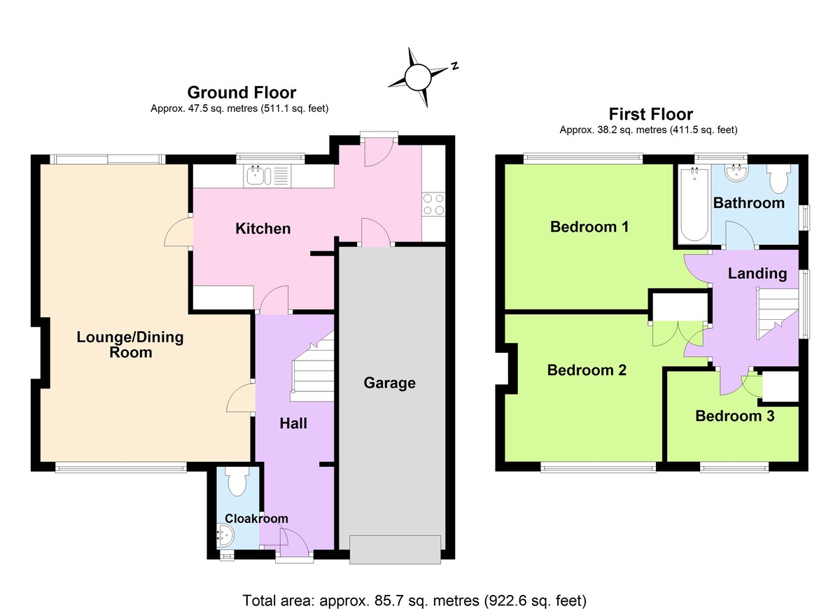 3 bedroom property for sale in Duchy Close, Higham Ferrers, NN10 8BZ