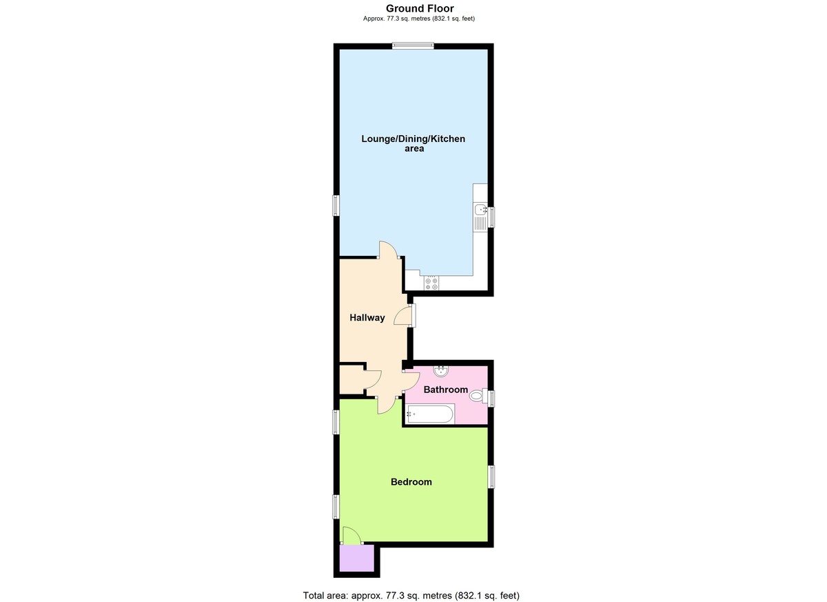 1 bedroom property for sale in Northampton Road, Wellingborough, NN8 3LS