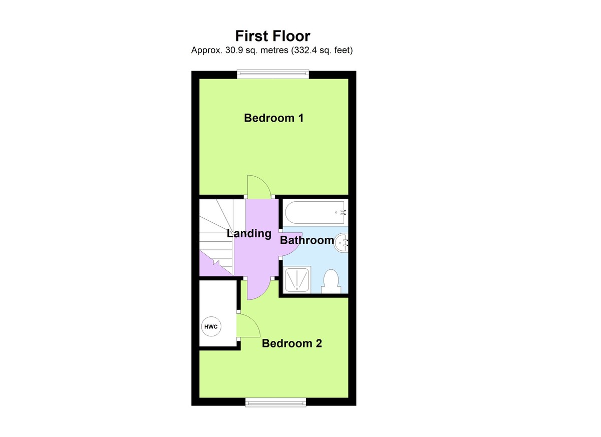 2 bedroom property for sale in Tees Avenue, Rushden, NN10 0GZ