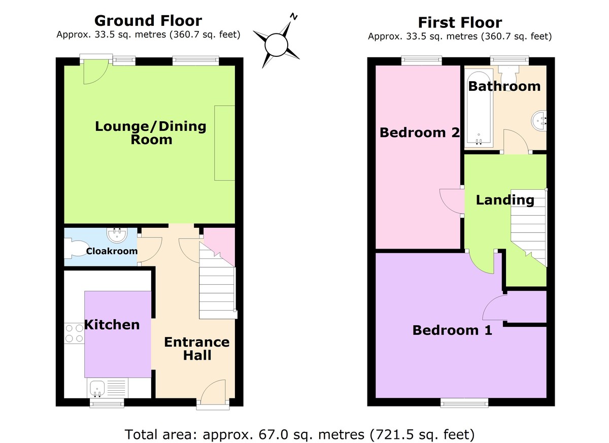 2 bedroom property for sale in Harrington Road, Irthlingborough, NN9 5GP